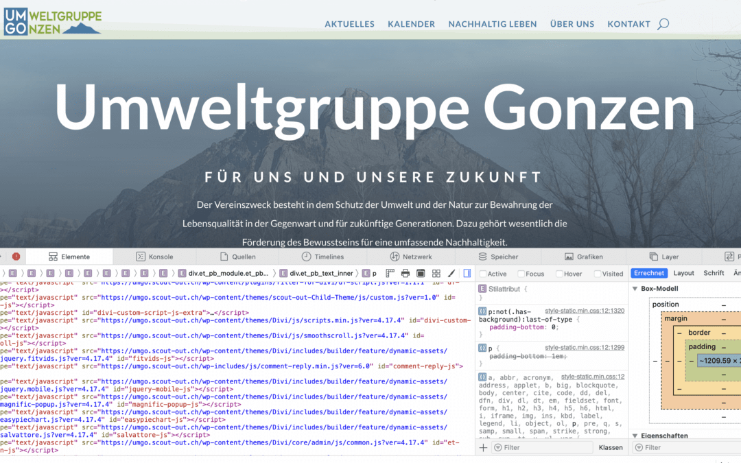 Neue UMGO Webseite